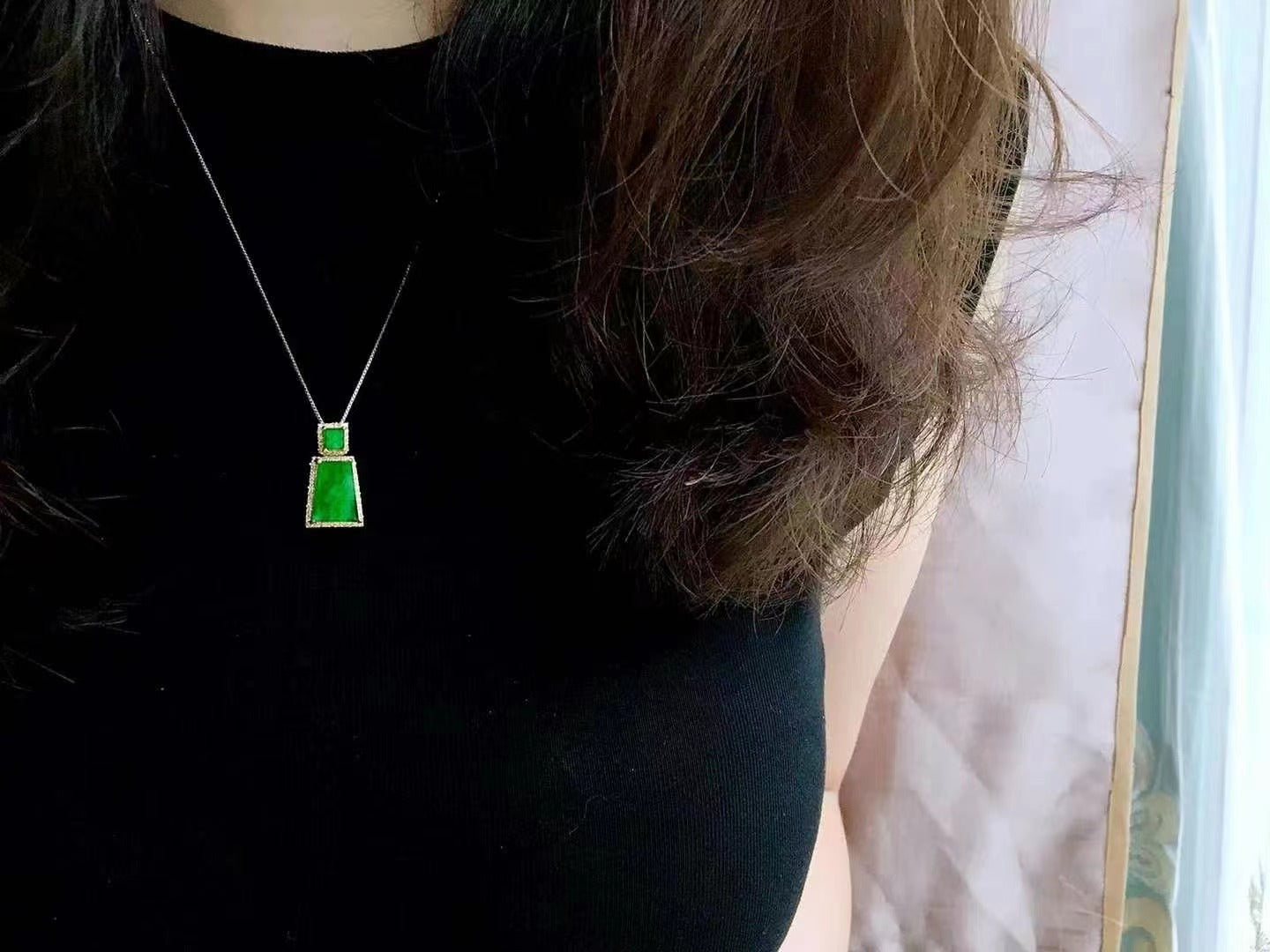 Jade Safe and Sound Pendant Necklace